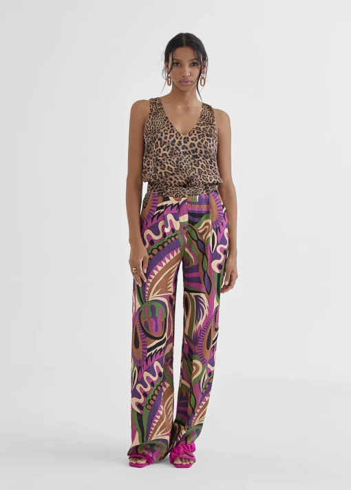 Pantalón palazzo fluido