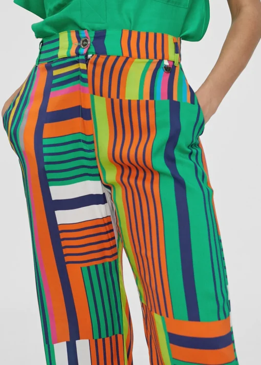 Pantalón palazzo multicolor