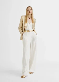 Pantalón pinzas fluido