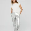 Pantalón plateado
