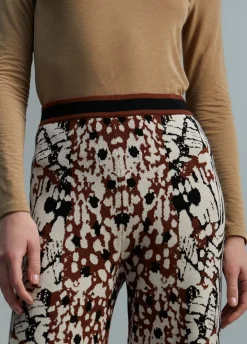 Pantalón punto animal print