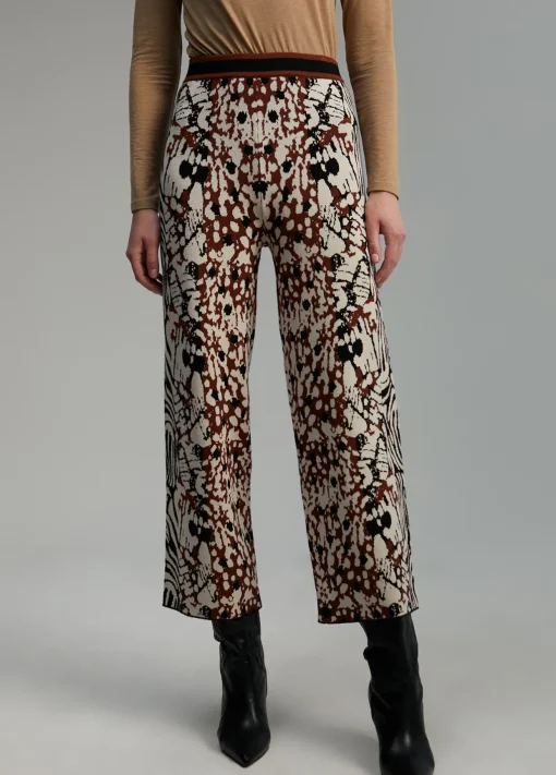 Pantalón punto animal print
