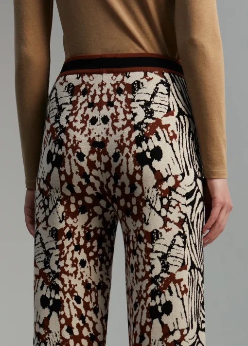 Pantalón punto animal print