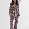 Pantalón recto animal print