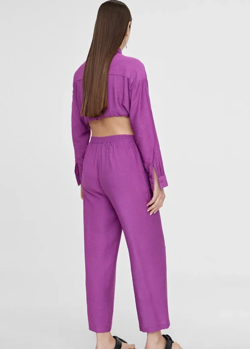 Pantalón recto fluido