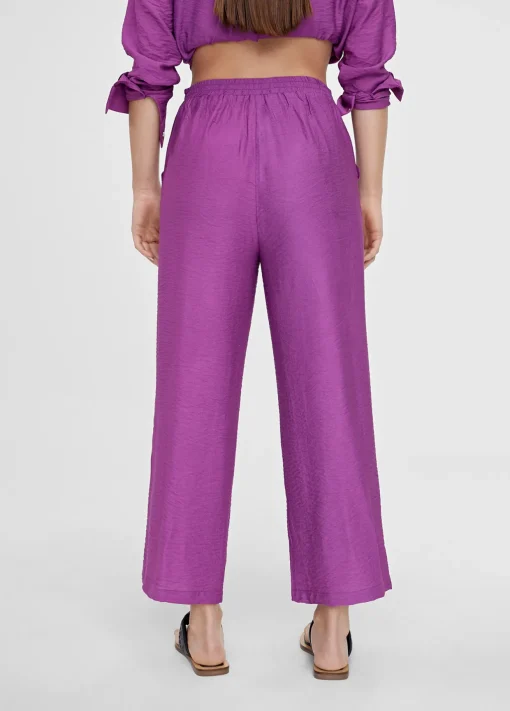 Pantalón recto fluido