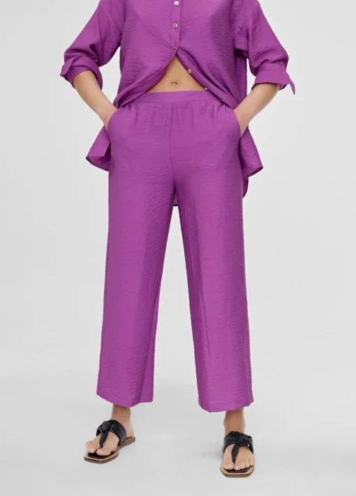 Pantalón recto fluido