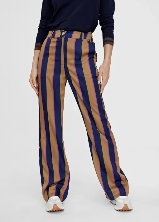 Pantalén satén rayas