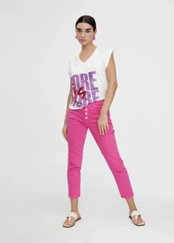 Pantalón tejano con botones
