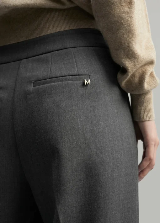 Pantalón wideleg detalle snaps