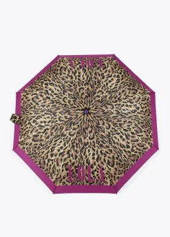 Paraguas pequeño automático animal print | Lola Casademunt