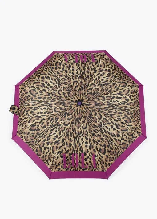 Paraguas pequeño automático animal print | Lola Casademunt