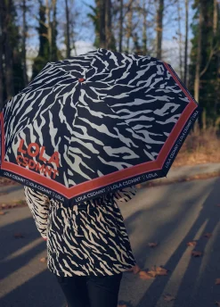 Paraguas pequeño automático print cebra | Lola Casademunt
