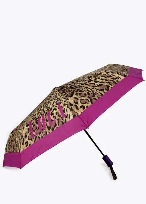 Paraguas pequeño automático animal print | Lola Casademunt