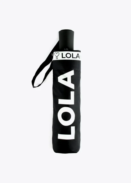 Paraguas pequeño automático logo |  Complementos | Lola Casademunt