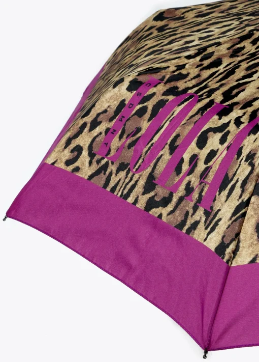 Paraguas pequeño automático animal print | Lola Casademunt