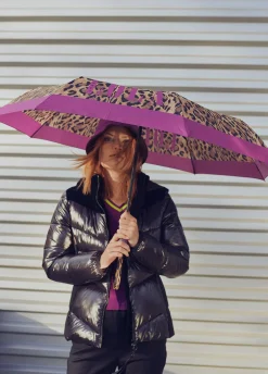 Paraguas pequeño automático animal print | Lola Casademunt