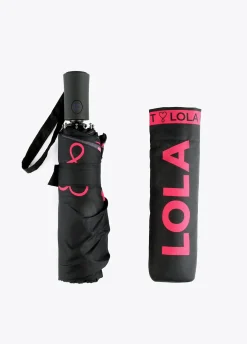 Paraguas pequeño negro automático |  Complementos | Lola Casademunt