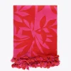Pareo fucsia y rojo.