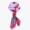 Pañuelo animal leopardo lilas