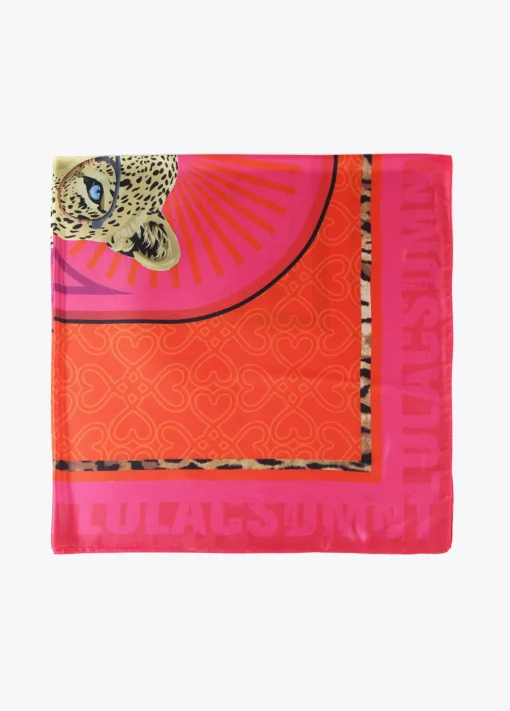 Pañuelo leopardo y flores