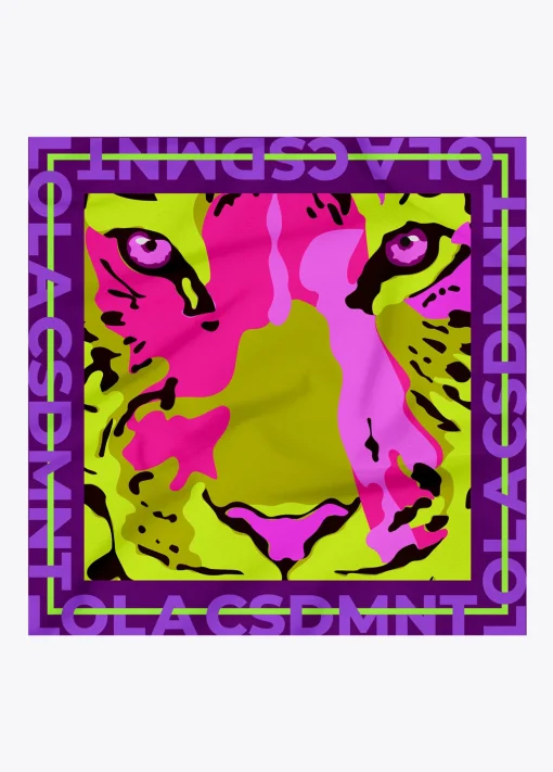 Pañuelo satinado cara animal