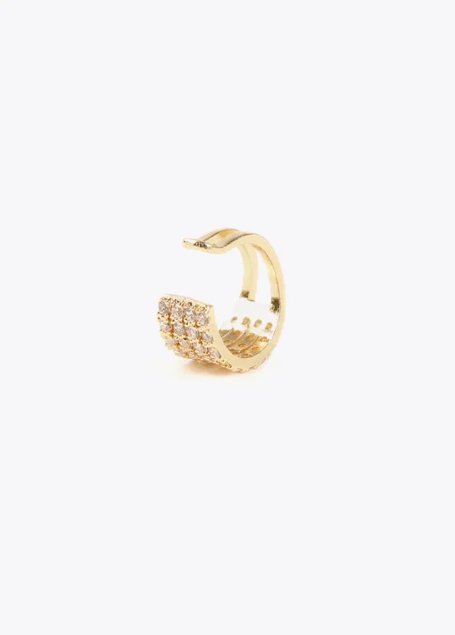 Pendiente piercing de cristales