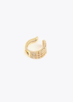 Pendiente piercing de cristales