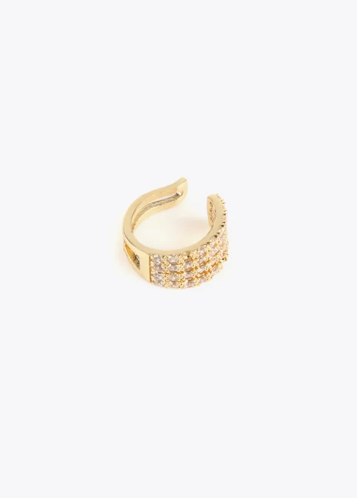 Pendiente piercing de cristales