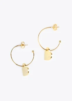 Pendientes aro con corazón