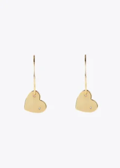 Pendientes aro con corazón