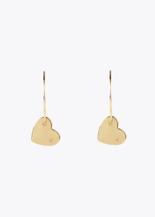 Pendientes aro con corazón