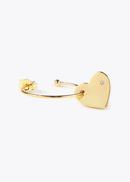 Pendientes aro con corazón