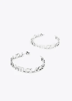 Pendientes aro logotipado