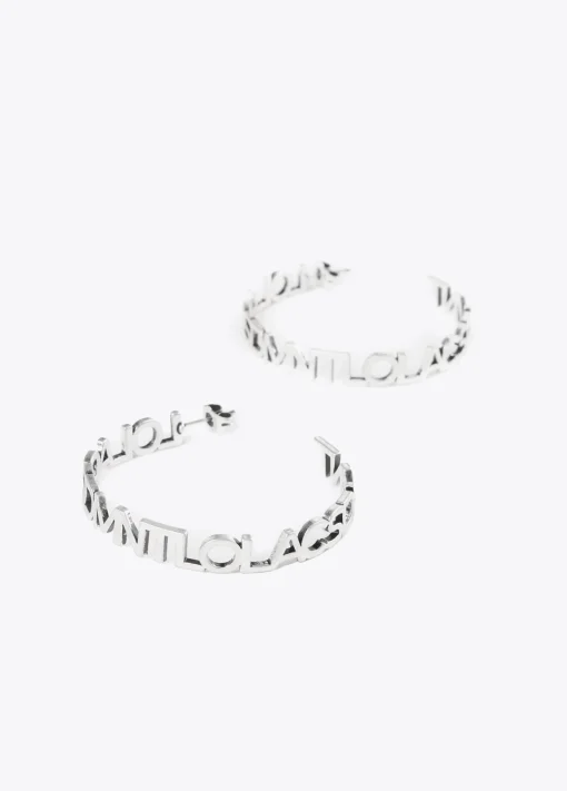 Pendientes aro logotipado