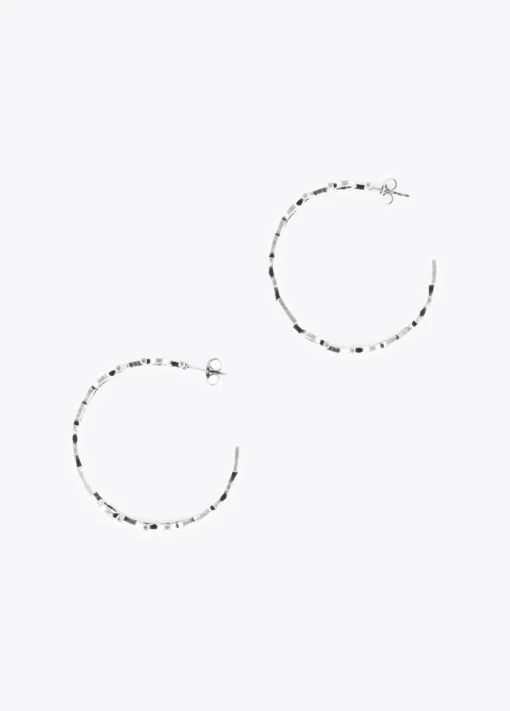 Pendientes aro logotipado
