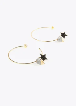 Pendientes aro y charms