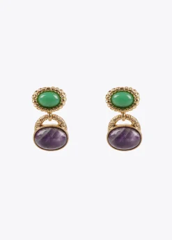 Pendientes bicolor