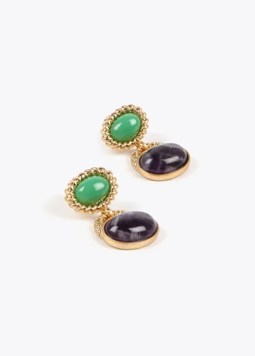 Pendientes bicolor