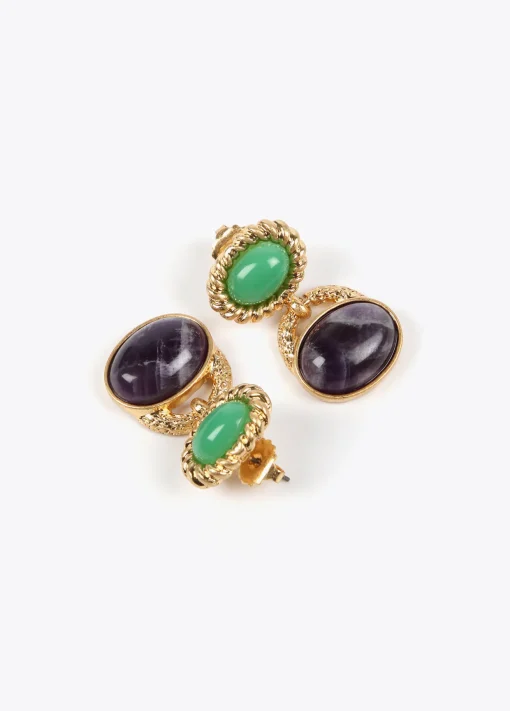 Pendientes bicolor