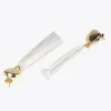 Pendientes blancos dos piezas