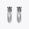 Pendientes cabeza de leopardo