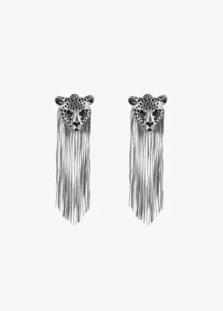 Pendientes cabeza de leopardo