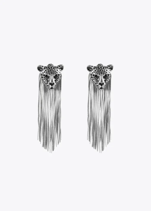 Pendientes cabeza de leopardo