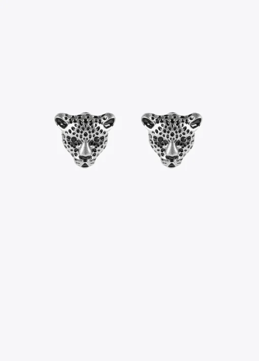 Pendientes cara leopardo
