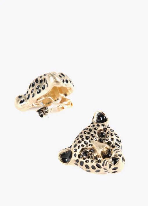 Pendientes cara leopardo