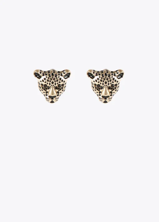 Pendientes cara leopardo