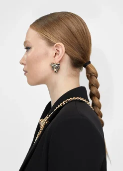 Pendientes cara leopardo