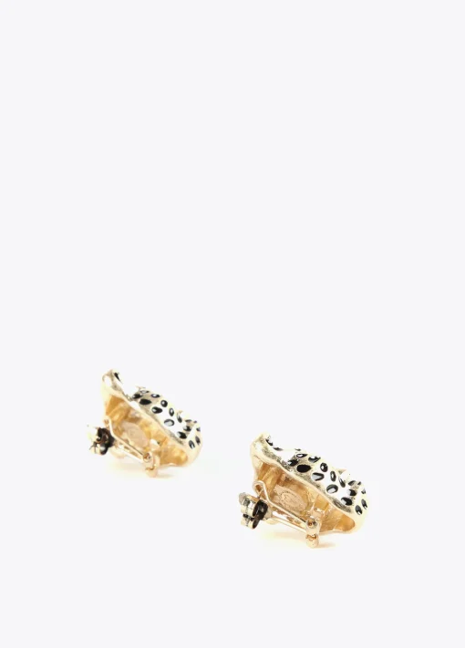 Pendientes cara leopardo