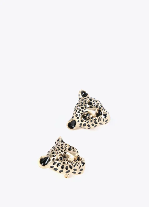 Pendientes cara leopardo